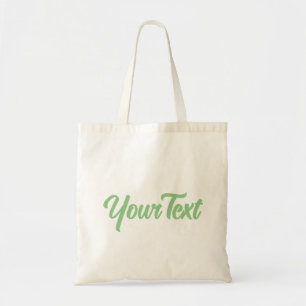 Klant Moderne eBay Groene scripttekst met legant S Tote Bag