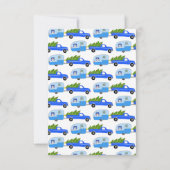 KLANT PHOTO Truck Camper Trailer-kerstkaart (Achterkant)