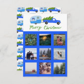 KLANT PHOTO Truck Camper Trailer-kerstkaart (Voorkant / Achterkant)