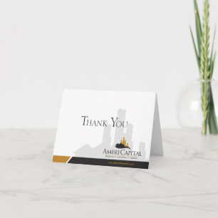KLANT Real Estate Hartelijk dank voor uw bedrijf Bedankkaart