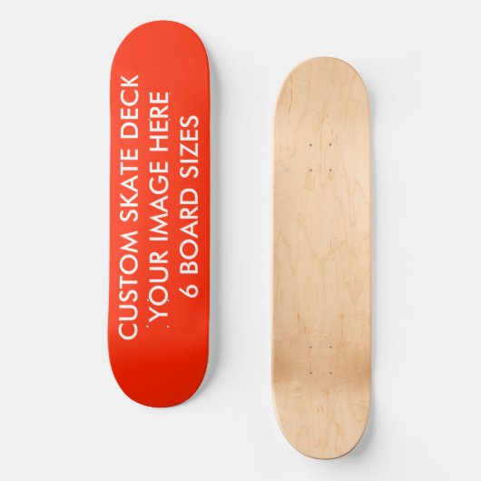 KLANT SCHAATS DECK 8 1/2-INCH KAMERMERK... ROOD SKATEBOARD (Voorkant)