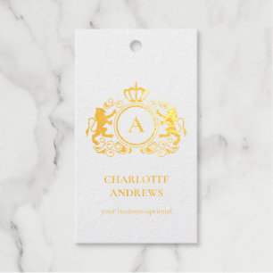 klant specifiek logo Monogram Wapen Cadeaulabels