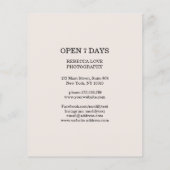 Klant specifieke kerst foto flyer (Achterkant)