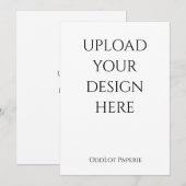 Klant uploadt Sjabloon voor afdrukken Kaart (Voorkant / Achterkant)