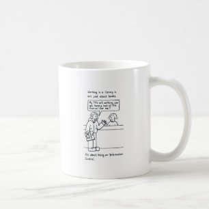 Klant van het Librarian Humor Vrouw. Koffiemok