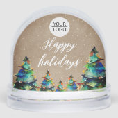 Klant voor aangepaste kerststructuur voor Logo toe Sneeuwbol (Voorkant)