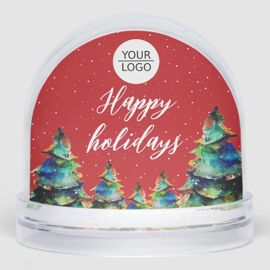 Klant voor aangepaste kerststructuur voor Logo toe Sneeuwbol (Voorkant)