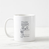 Klant Vrouw van Librarian Humor Koffiemok (Links)