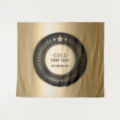 KLANTAFDRUKDIJMEDAL Gold #1 Champion EDITABLE Wandkleed (Voorkant (horizontaal))