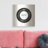 KLANTAFDRUKDIJMEDAL Silver Champion EDITABLE Canvas Afdruk (Insitu (Woonkamer))