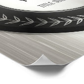 KLANTAFDRUKDIJMEDAL Silver Champion EDITABLE Poster (Hoek)