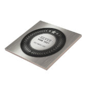 KLANTAFDRUKDIJMEDAL Silver Champion EDITABLE Tegeltje (Zijkant)