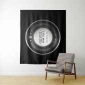 KLANTAFDRUKDIJMEDAL Silver Champion EDITABLE Wandkleed (In situ)