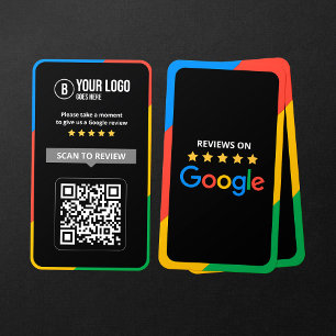Klanten Google Reviews QR Code Zakelijke Review Visitekaartje