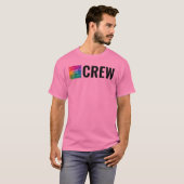 Klanten Tweezijdige Print Mannen Modern Crew T-shirt (Voorkant volledig)