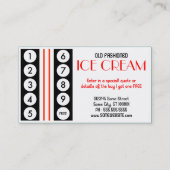 klantenbinding retroice crème klantenkaartje (Achterkant)