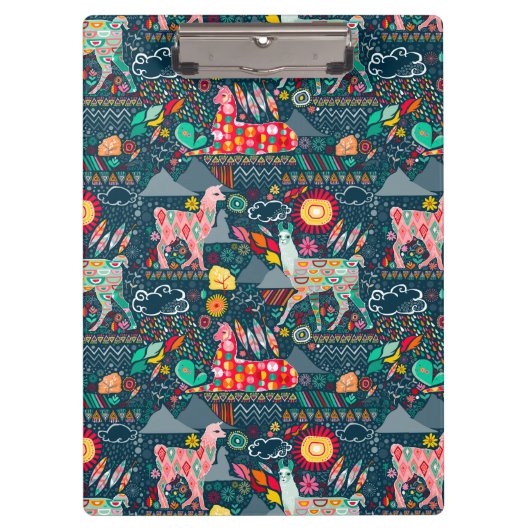 Klantenbord met Lovely Llamas Klembord (Voorkant)