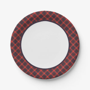 Klantenkring van de Lovat Moderne grens Tartan Papieren Bordje