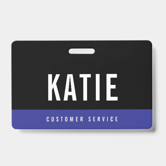 Klantenondersteuningsbedrijf ID-badge Badge (Voorzijde)