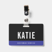 Klantenondersteuningsbedrijf ID-badge Badge (Voorzijde met clip)