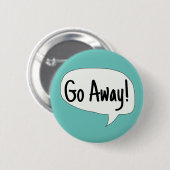 Klantenservice, Ga weg, persoonlijke ruimte Ronde Button 5,7 Cm (Voorkant /achterkant)