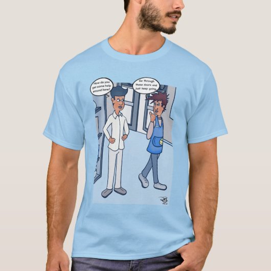 Klantenservice Mannen T-shirt (Voorkant)