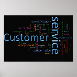 Klantenservice Poster