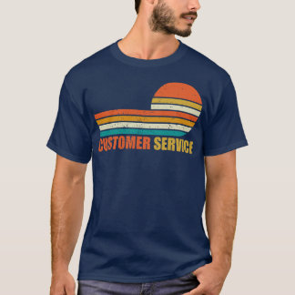 Klantenservice retro t-shirt