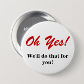 Klantenservice Ronde Button 7,6 Cm (Voorkant /achterkant)