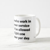 Klantenservice Tips voor je koffie in de ochtend Koffiemok (Voorkant rechts)
