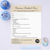 Klantfeedbackformulier voor bedrijven flyer (Enkel)