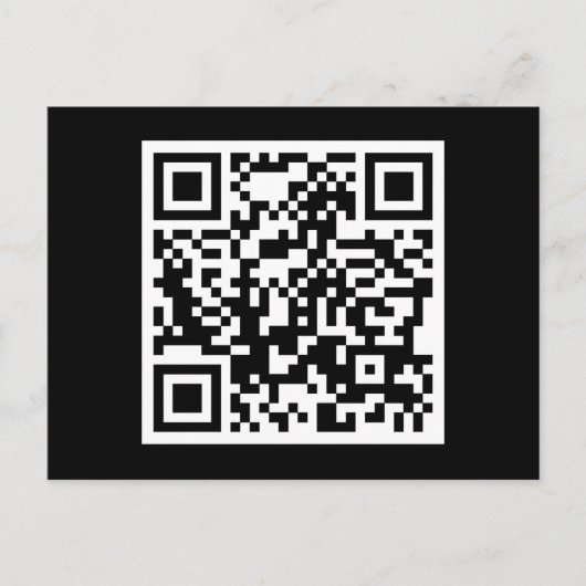 klantgerichte code QR Briefkaart (Voorkant)
