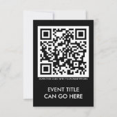 klantgerichte QR-code Uitnodiging (Voorkant)