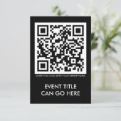 klantgerichte QR-code Uitnodiging (Staand voorkant)