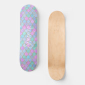 Klantglitter Girly zeemeermin chic Skateboard (Voorkant)