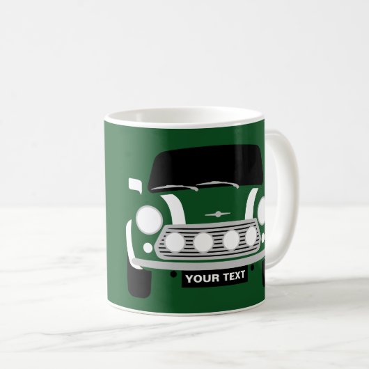 KLANTPERSONALIZE CLASSIC MINI CaR Coffee Mok (Voorkant rechts)