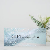 Klantspecifiek, blauw-zilver glitter, zakelijk (Staand voorkant)