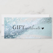 Klantspecifiek, blauw-zilver glitter, zakelijk (Voorkant)