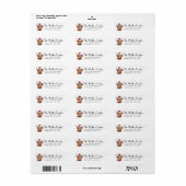 Klantspecifiek, Kerst Koe met Santa Hat Etiket (Full Sheet)