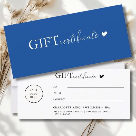 Klantspecifiek, Logo Business Gift Certificate