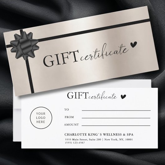 Klantspecifiek, Logo Business Gift Certificate