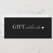 Klantspecifiek, Logo Business Gift Certificate (Voorkant)