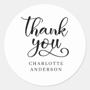 Klantspecifieke Hartelijk dank! Sticker