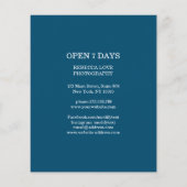 Klantspecifieke kerstverlichtingsfoto flyer (Achterkant)