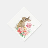KLANTTEKST - Pasen Bunny Napkins Servet (Hoek)