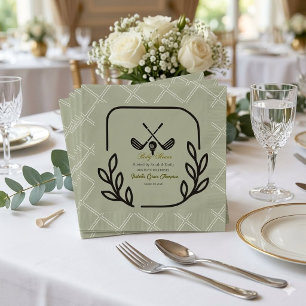 Klantvriendelijke Country Club Golf Baby Shower Pa Servet