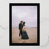 Klantvriendelijke herfst oversized bloem waterverf folie uitnodiging (Achterkant)