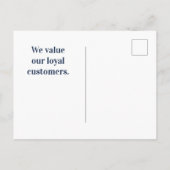 Klantwaardering Groen Gazon Bedankt Briefkaart (Achterkant)