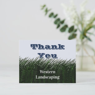 Klantwaardering Groen Gras Bedankt Briefkaart