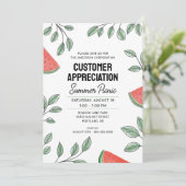 Klantwaardering Summer Picnic Watermelon Kaart (Staand voorkant)
